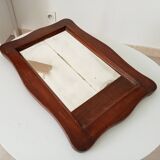 Miroir ancien en bois rustique