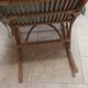 Rocking-chair en rotin