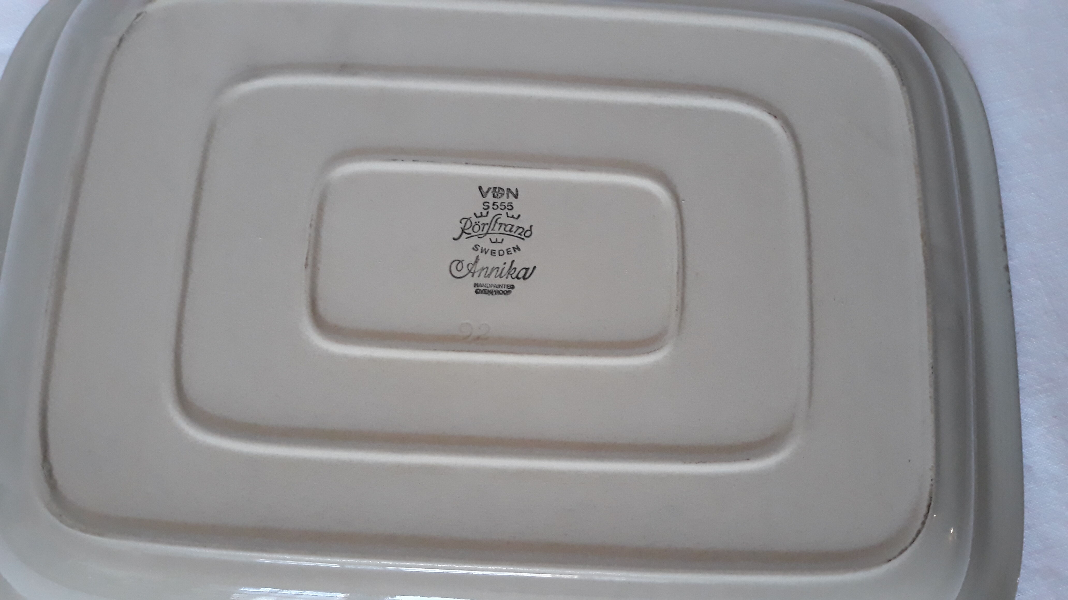 Swedish vintage flat rectangular oven Annika Rörstrand