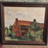 French vintage oil painting, signed Deputy