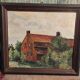 French vintage oil painting, signed Deputy