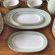 Villeroy & Boch table service in celadon green and ivory, 102 pieces.