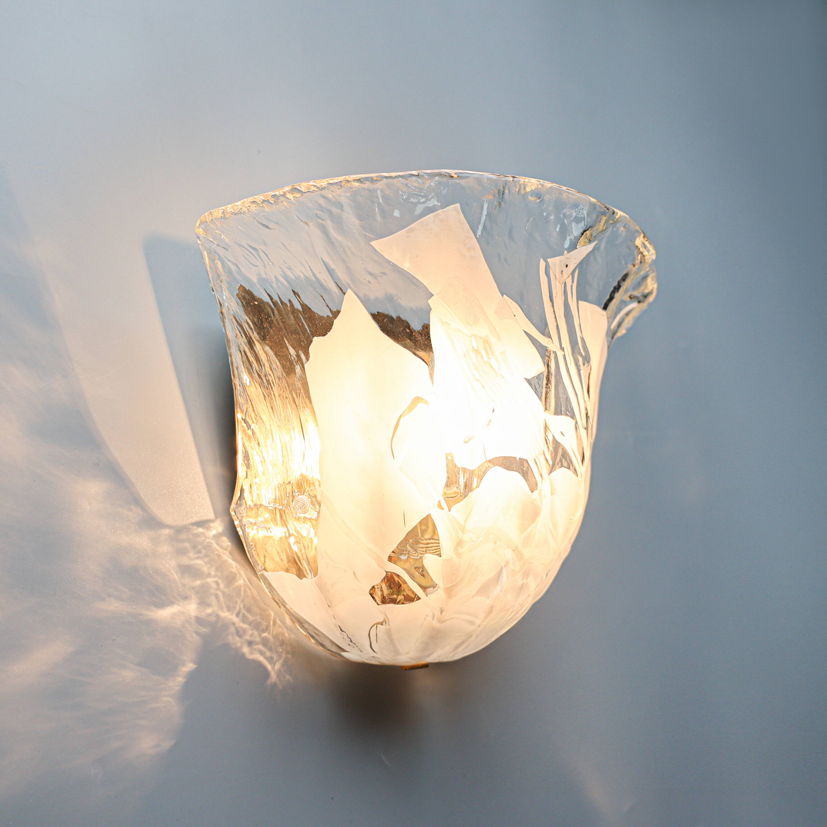 Vintage La Murrina shell shaped sconce, 1980s, Italy