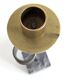 Set of 3 candlesticks | IKEA “Kräsen” from the 1980s | Steel, Brass, Granite