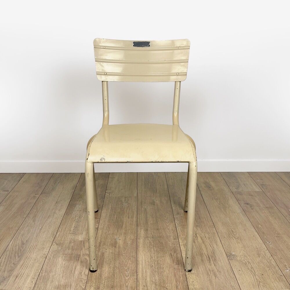 School infirmary chair painted metal 50s