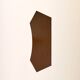Scandinavian wall-mounted nightstand in mahogany with Bakelite knobs