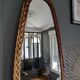 Large rattan mirror 60'