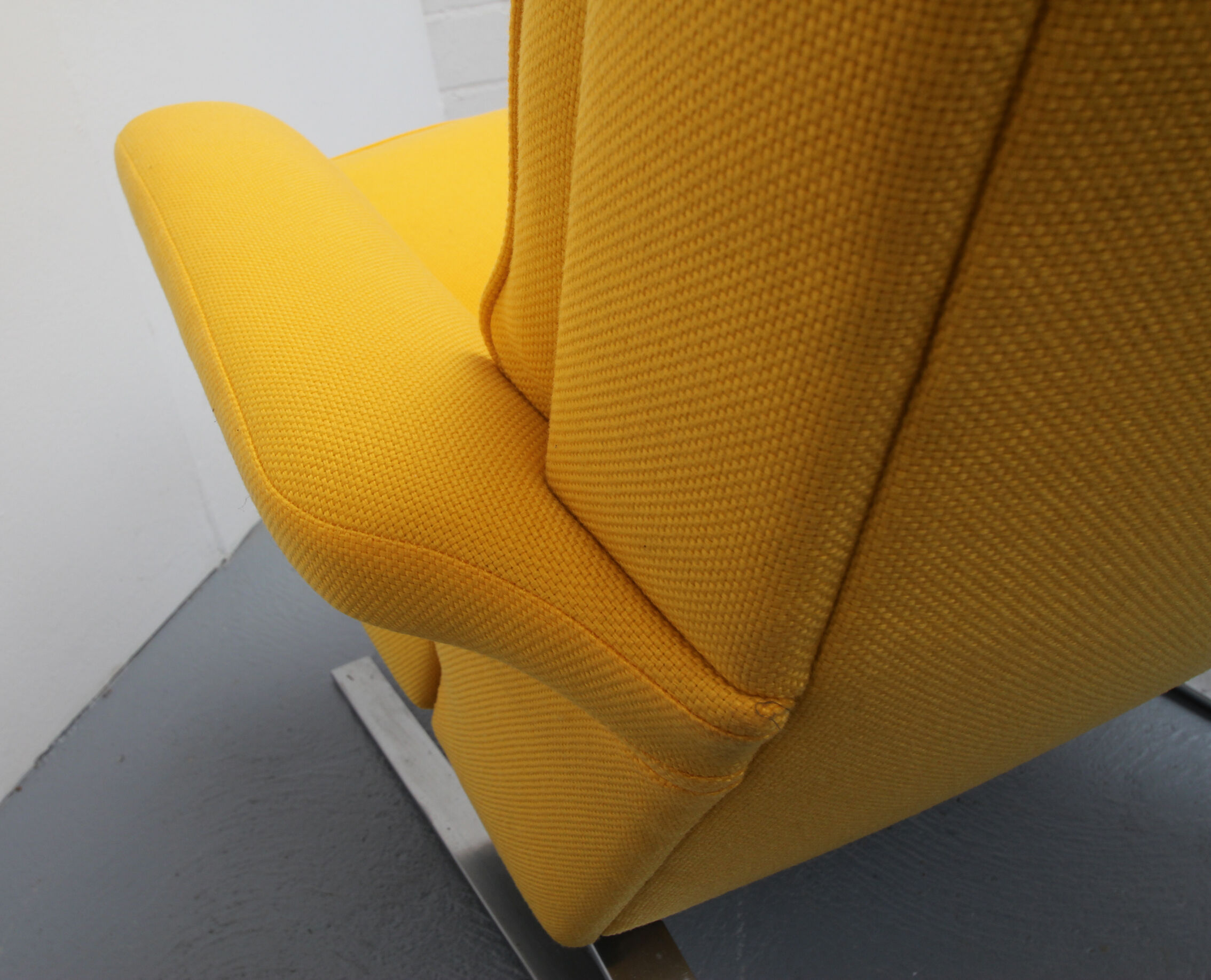 1970s swing-chair yellow Cor, design Reinhold Adolf