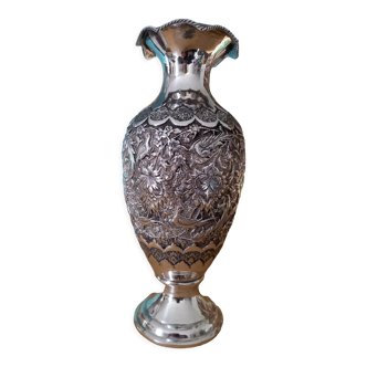 Vase perse en argent