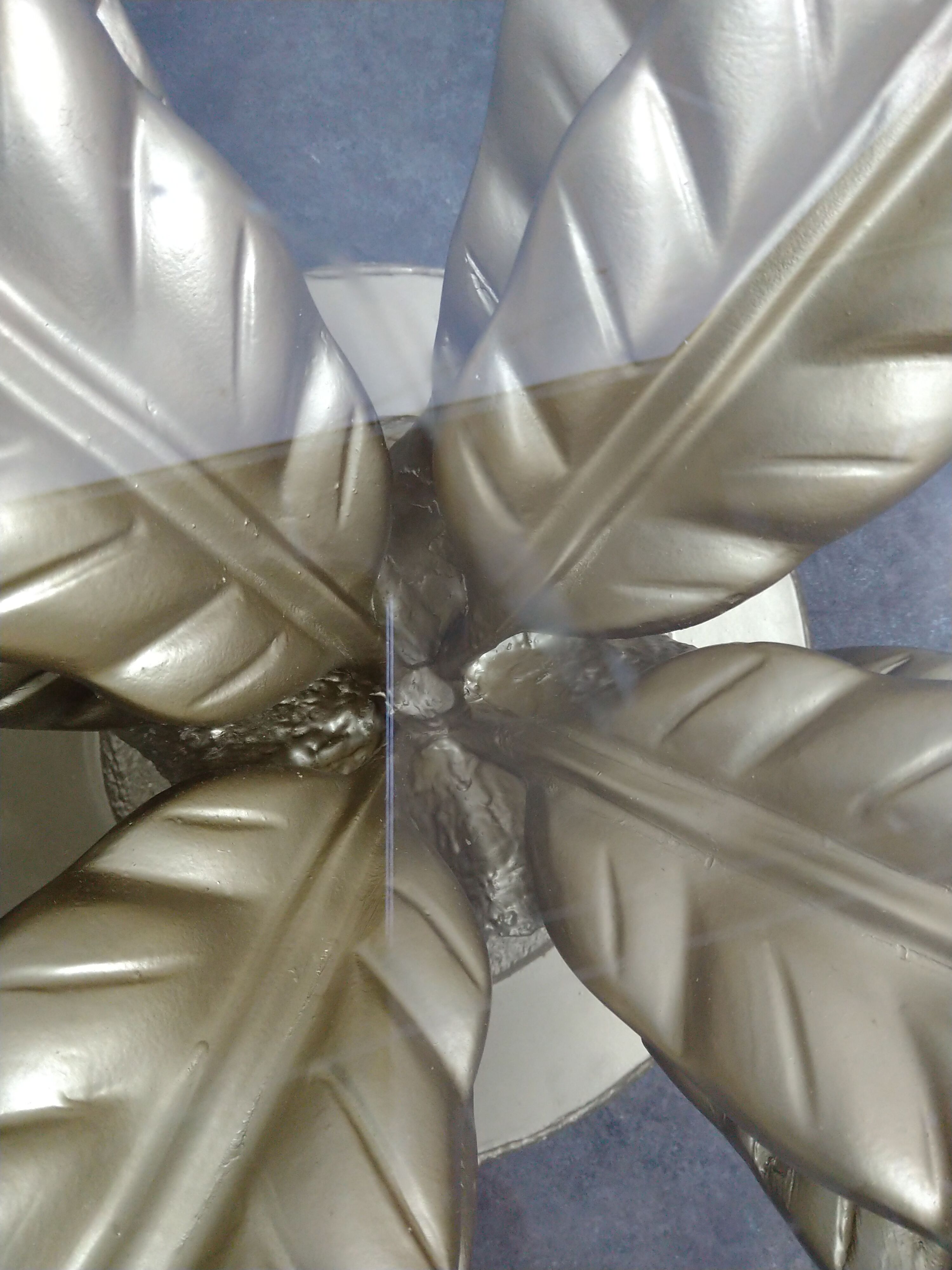 Regency coffee table with faceted glass top