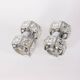 Pair of vintage 60s wall lamps in crystal design kinkeldey
