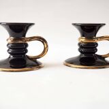 Pair of ceramic candlesticks from the 1950s