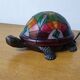 Turtle lamp in glass paste.