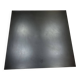 Table basse noire en métal mat et 4 tabourets encastrables