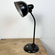 Lampe de table industrielle Bauhaus noire, années 1930