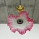 Red Jugendstil pendant lamp