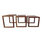 Danish Teak Nesting Tables by Preben Schou, 1960s, Set of 3