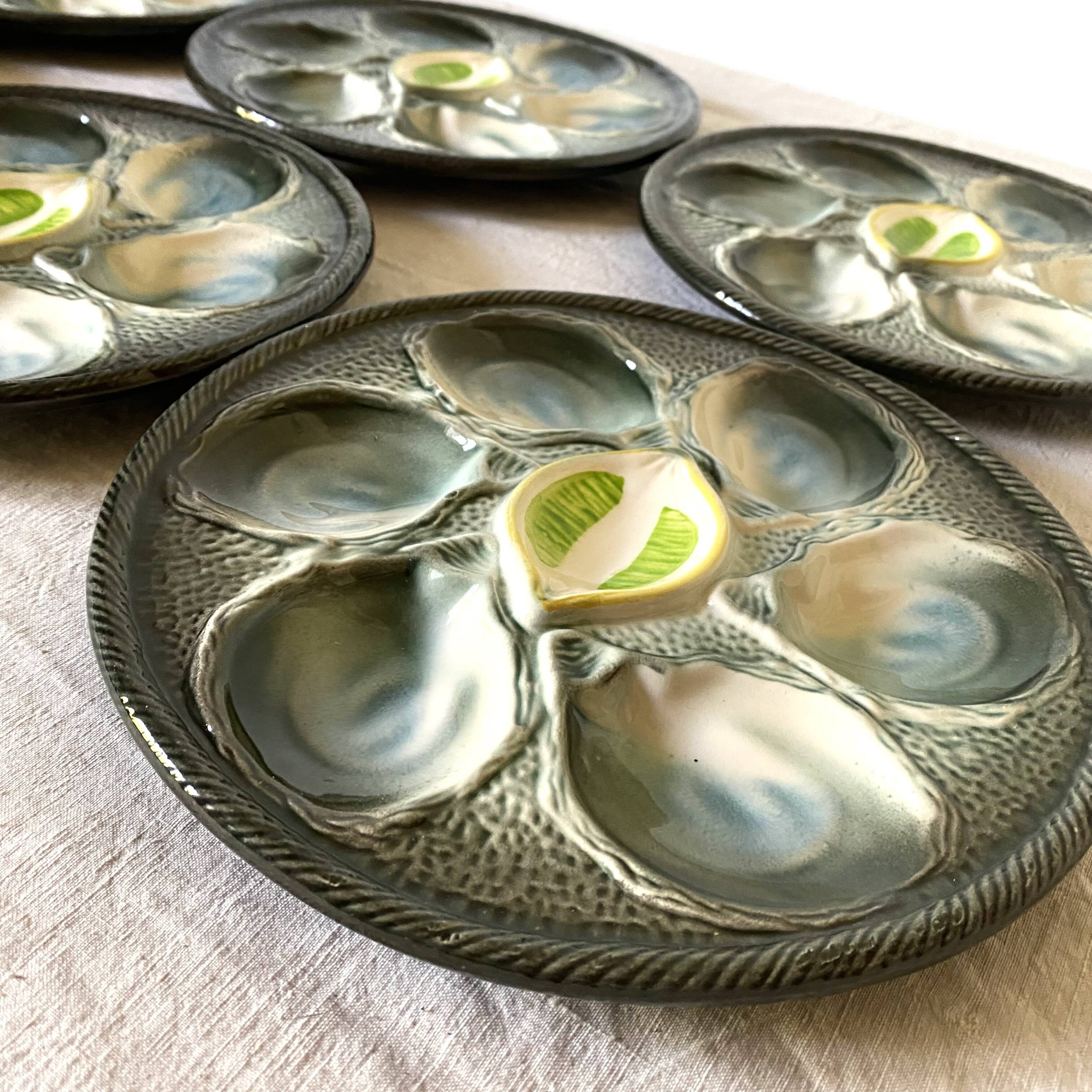 St Clément oyster slip plates