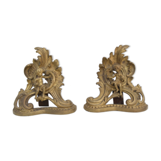 Pair of channels decorated with putti