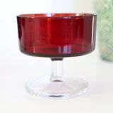 Set of 6 ruby red luminarc rider glasses