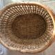 Panier en osier vintage