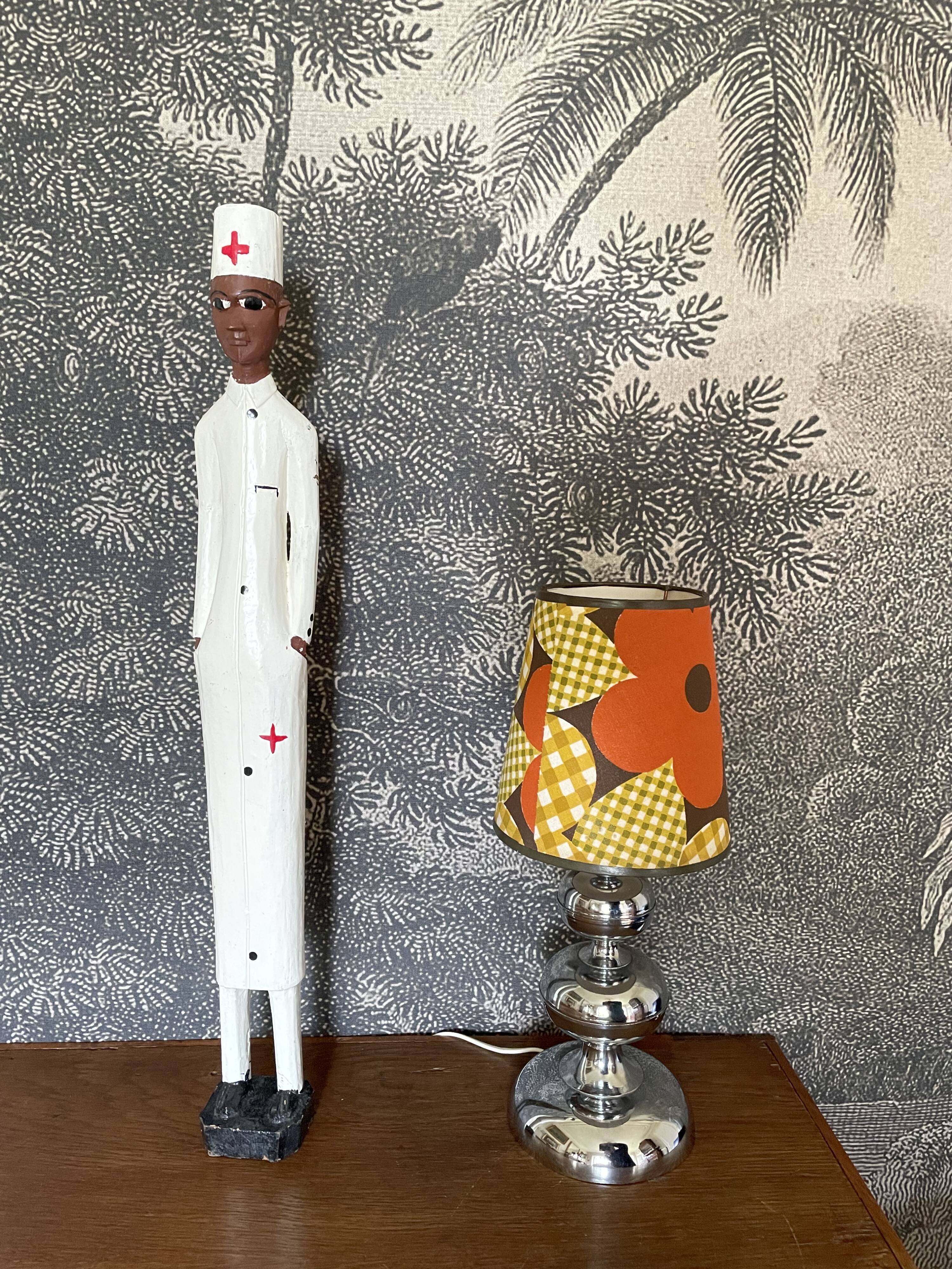 African settler wooden statuette