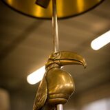 Toucan lamp in bronze 1970 Duval Brasseur