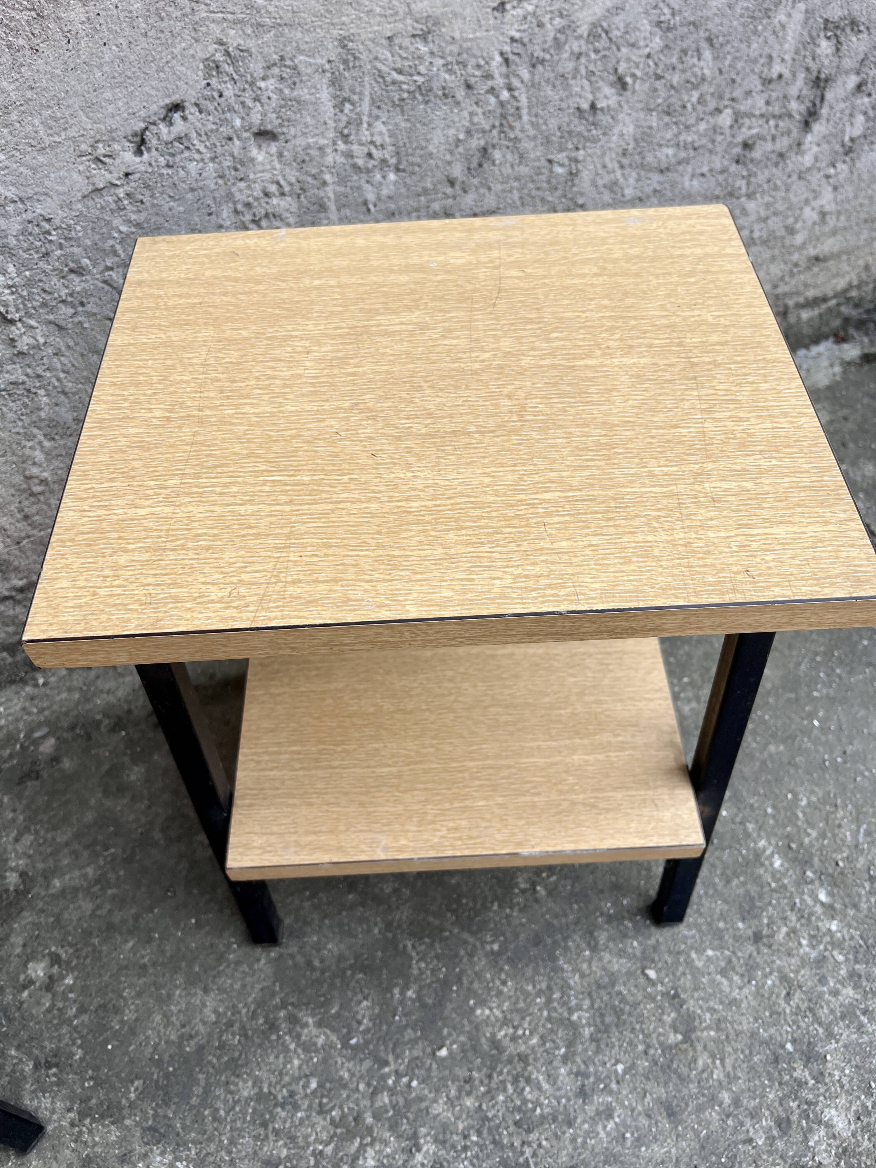 Pair bedside table bedside end of old vintage sofa 1950 legrand design