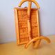 1960s rattan wall hook