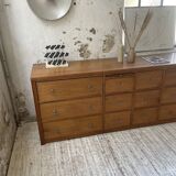 XXL golden oak craft furniture from the 50s