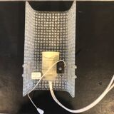 Polished glass wall lamp