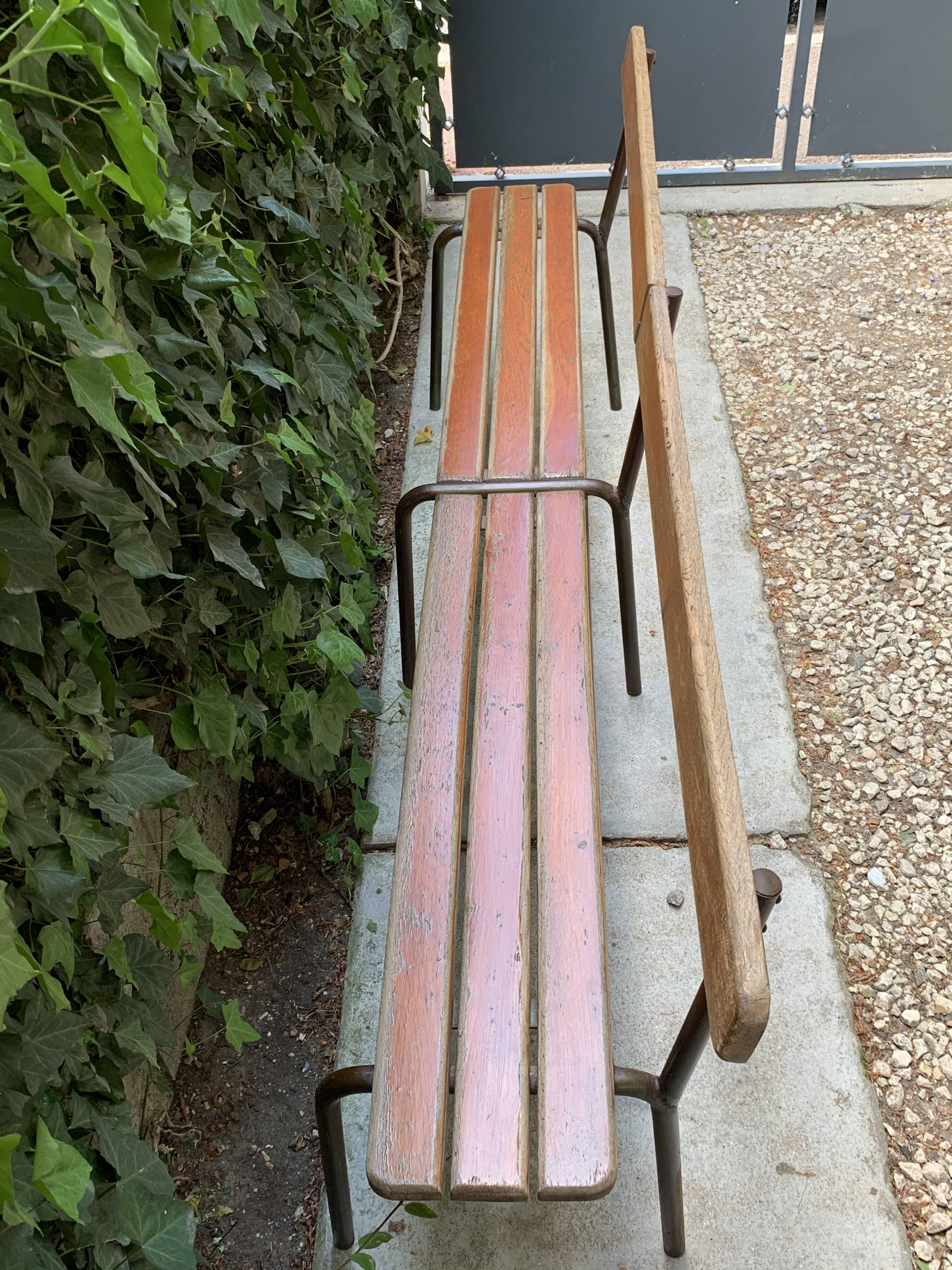 Vintage school bench