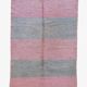 Pink and Green Berber Rug - 232 x 152 cm