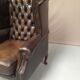 Flesh chesterfield wing Chair