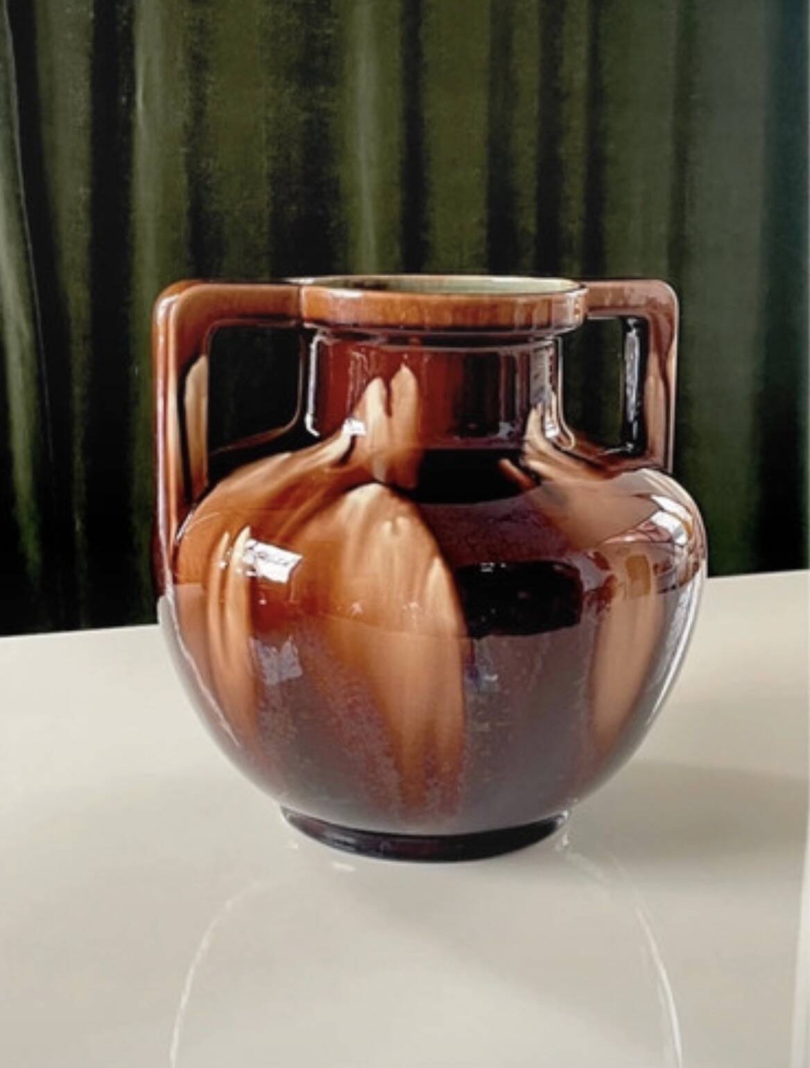 Ball vase circa 1900. Fives Lille. A. G. de Bruyn