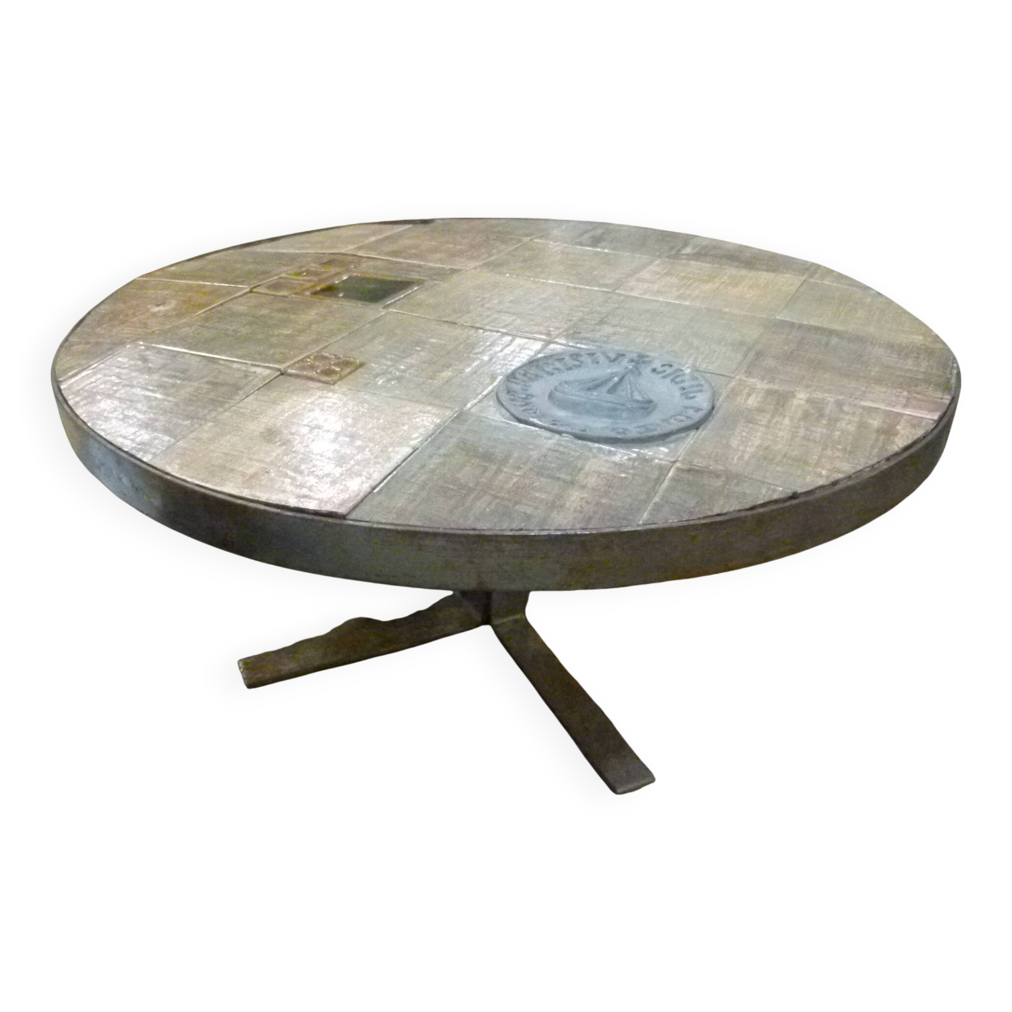 Vallauris ceramic coffee table