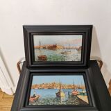 Pair of oil paintings on canvas 1930s