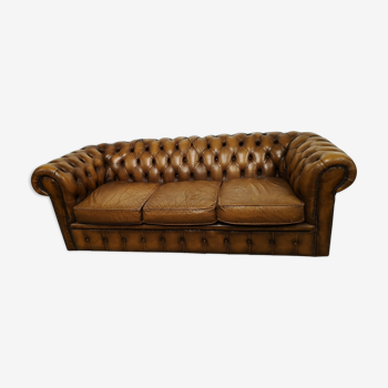 Old 3 Seater Leather Sofa Selency, Art Van Leather Sofa