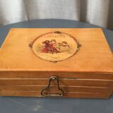 Wooden paint box 3 storage lockers