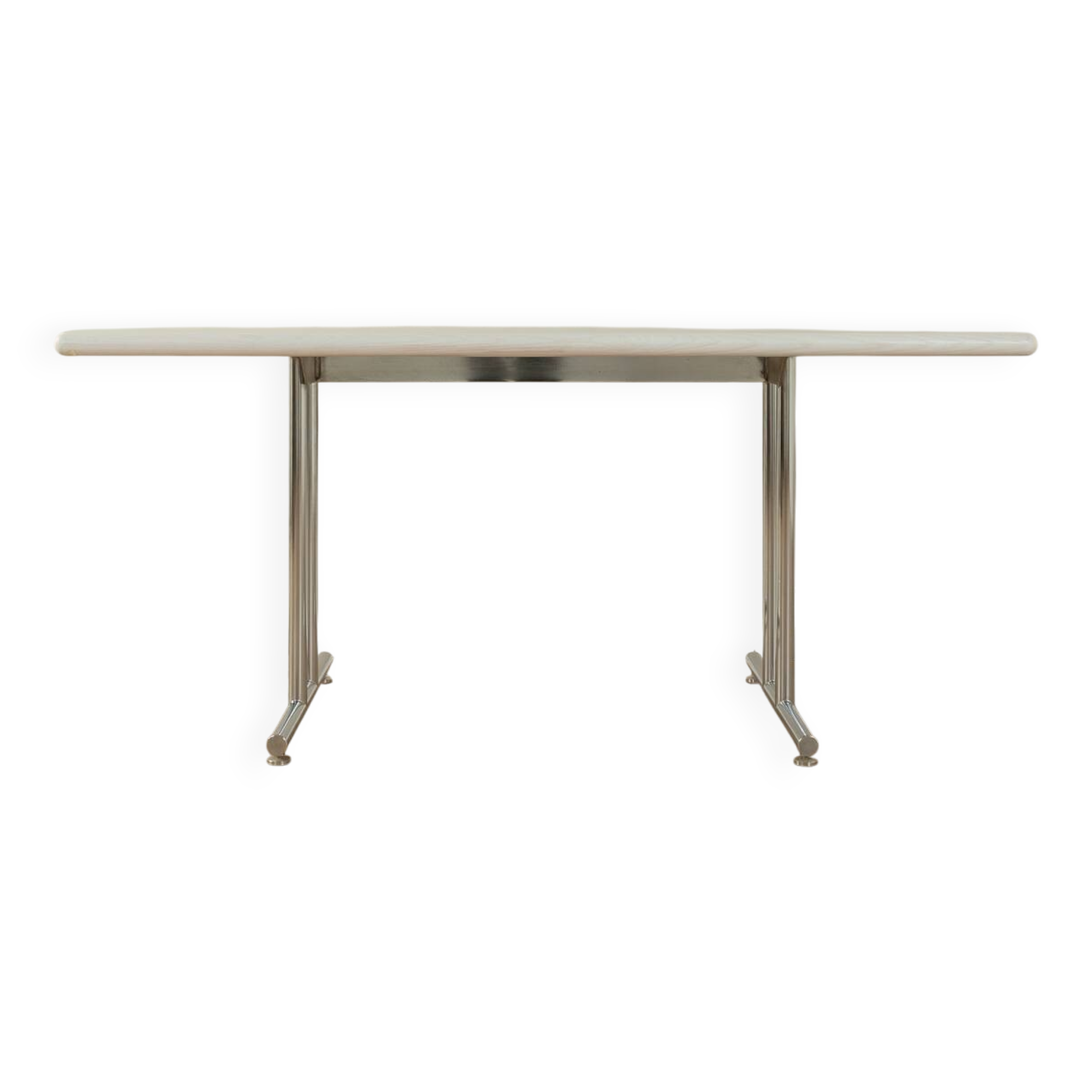 1980s Chrome Desk, Vintage