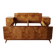 Vintage Czechoslovak bedroom set with burl veneer, bed and pair of nightstands, mid-20th century, 180 × 195 cm