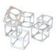 Set of 6 vintage aluminium napkin rings / egg cups by Pier