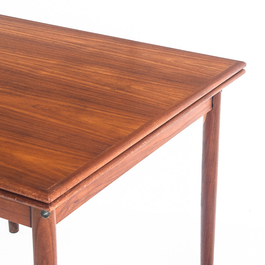 Teak dining table with Scandinavian-style extensions - France, 1960