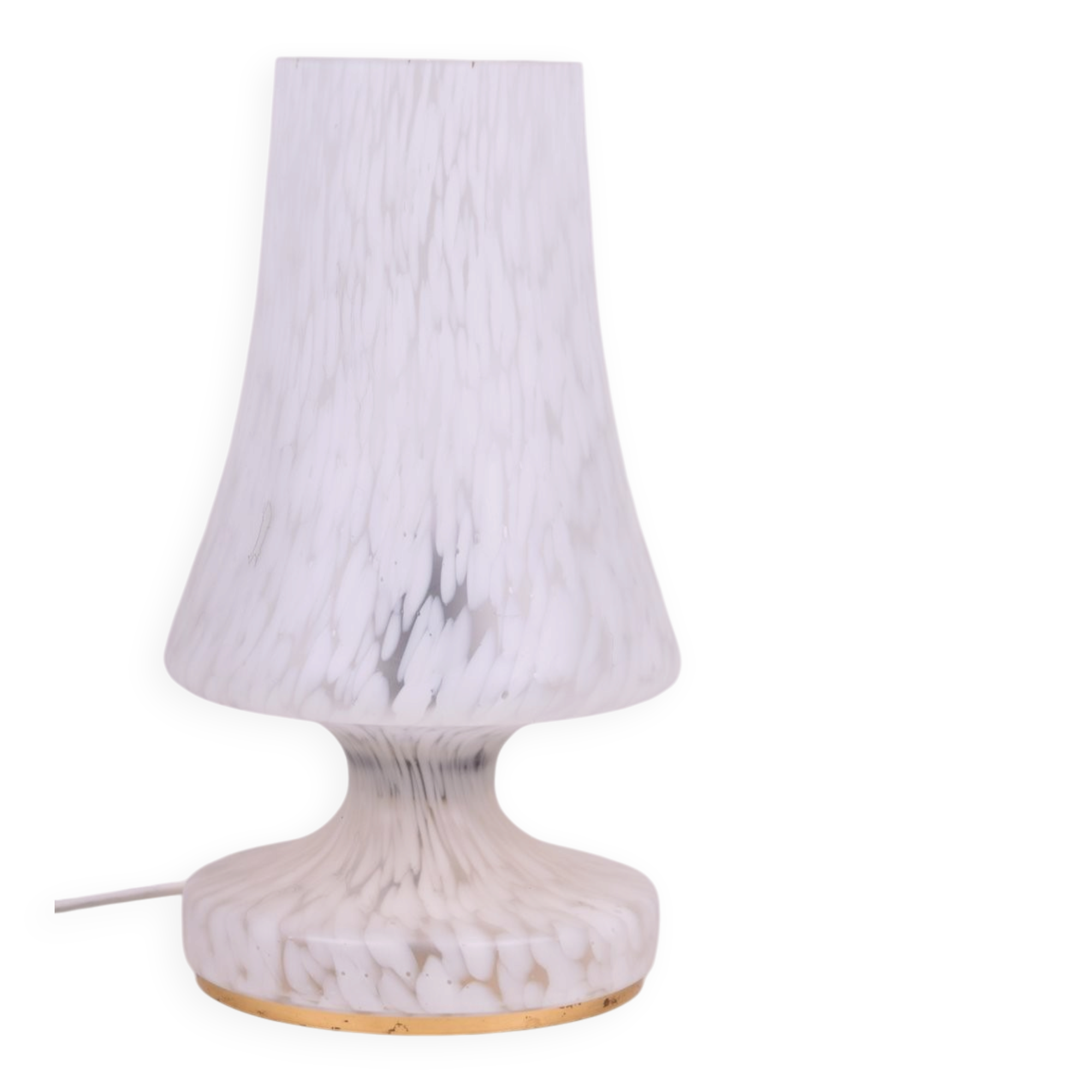 Lampe de table tchèque mid-century en verre, années 1960