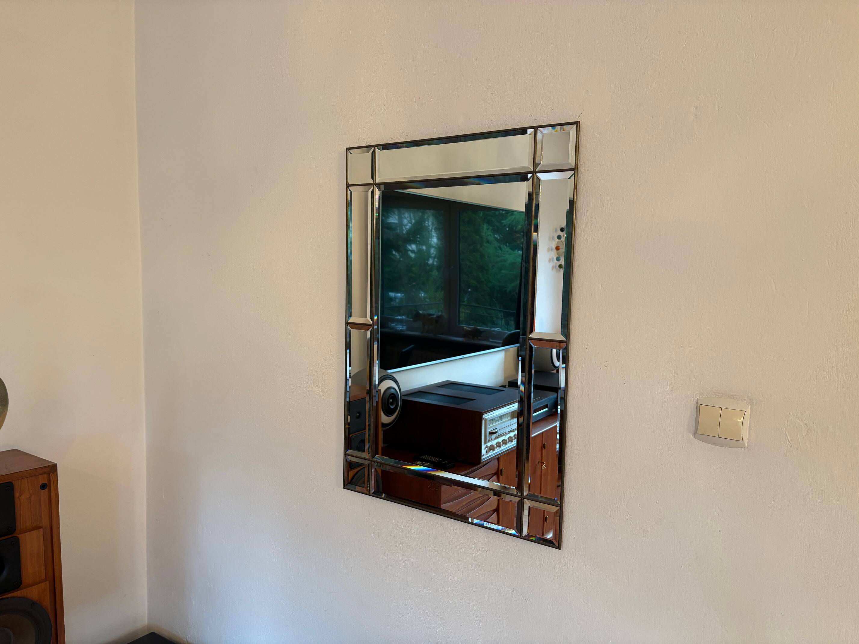 Crystal Mirror, Italy, 1970s