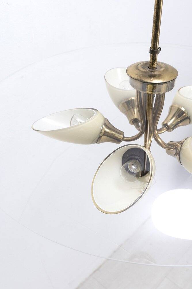 Italian Brass Pendant Lamp, 1950s