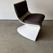 Series of 3 designer armchairs Space by A. Pinaffo and P. Scagnellato