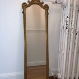 Baroque rectangular gilded mirror