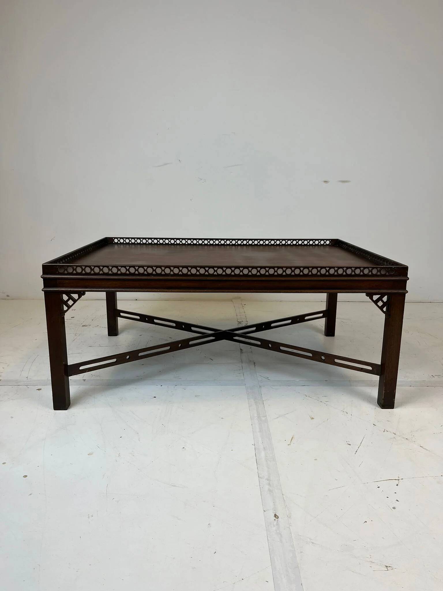 Mahogany Chinese cocktail table