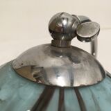 Opaline lamp blue marble art deco